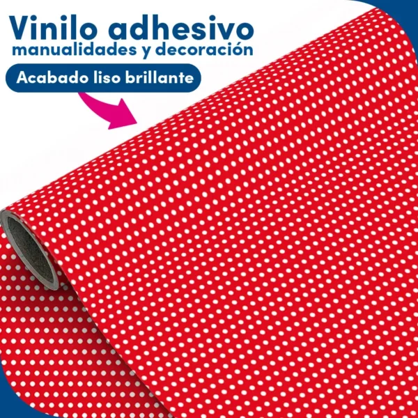 vinilo Adhesivo Pois Cereza - lineahogar - Lineafix Adhesive - imagen producto