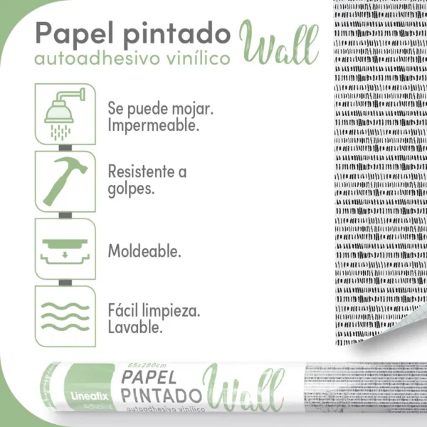 Papel pintado vinílico Unar - lineahogar - Lineafix Adhesive Wall - imagen producto