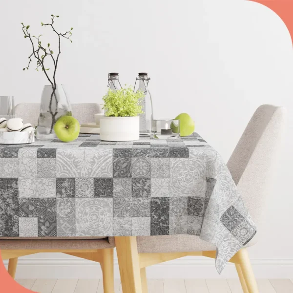 Mantel textil Sayama gris - lineahogar - Lineatable Textile - imagen producto