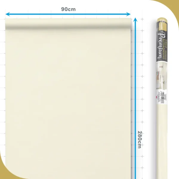 Vinilo autoadhesivo Premium Unicolor Beige - lineahogar - Lineafix Adhesive Premium - imagen producto